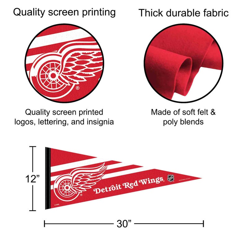 WinCraft Detroit Red Wings Pennant - Image 2